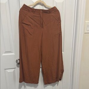 Brown Wide-Leg Pants